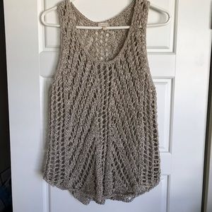 Dressy knit tank topper